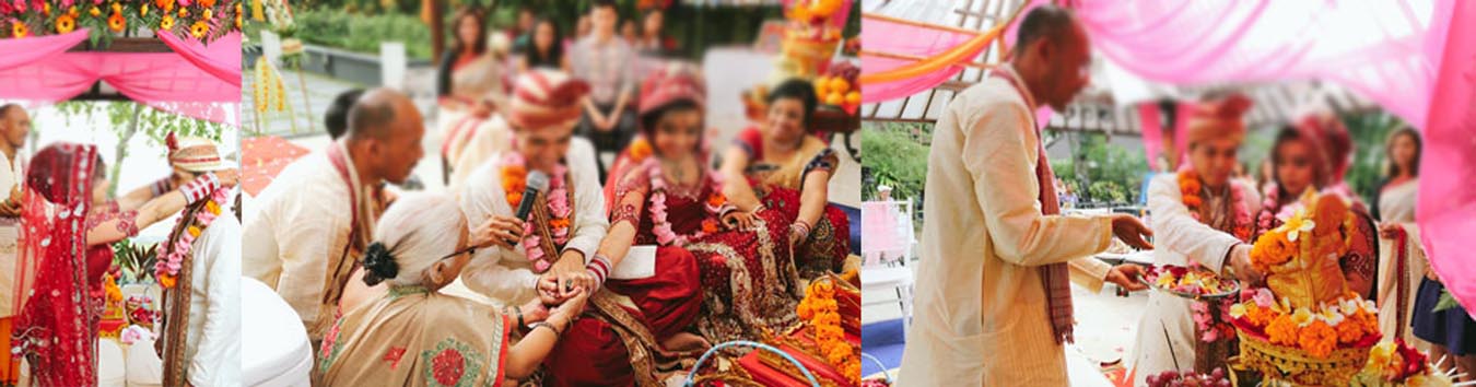 Hindu Indian wedding ceremony in Bali