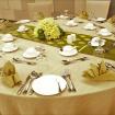 detail Gold and Green theme dinner 