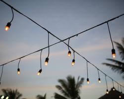 Light ball wedding decoration bali vintage florist