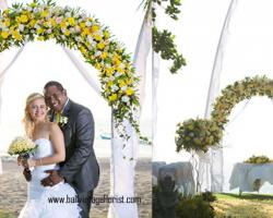 Bali Shuka Wedding - Arch Flower Half Side Full