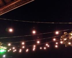 Light ball dinner reception 