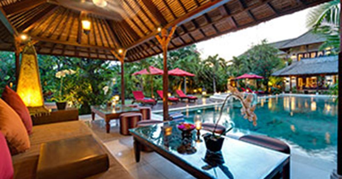 Villa Kalimaya Lounge Pavillion at Sunset Bali Villa Wedding
