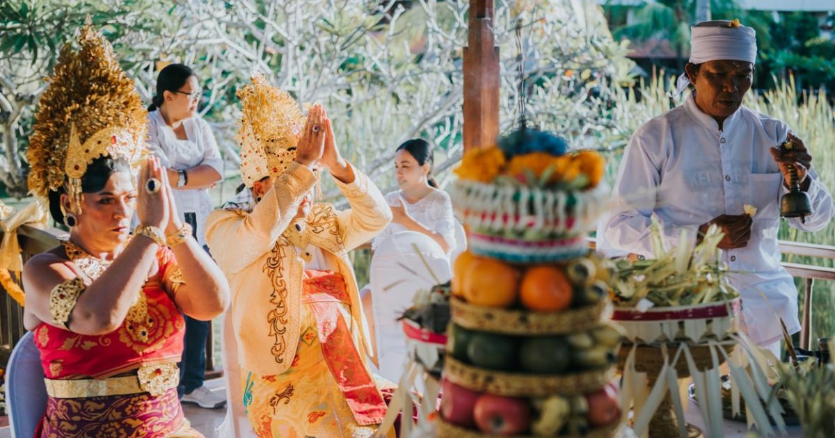 Balinese Blessing ceremony