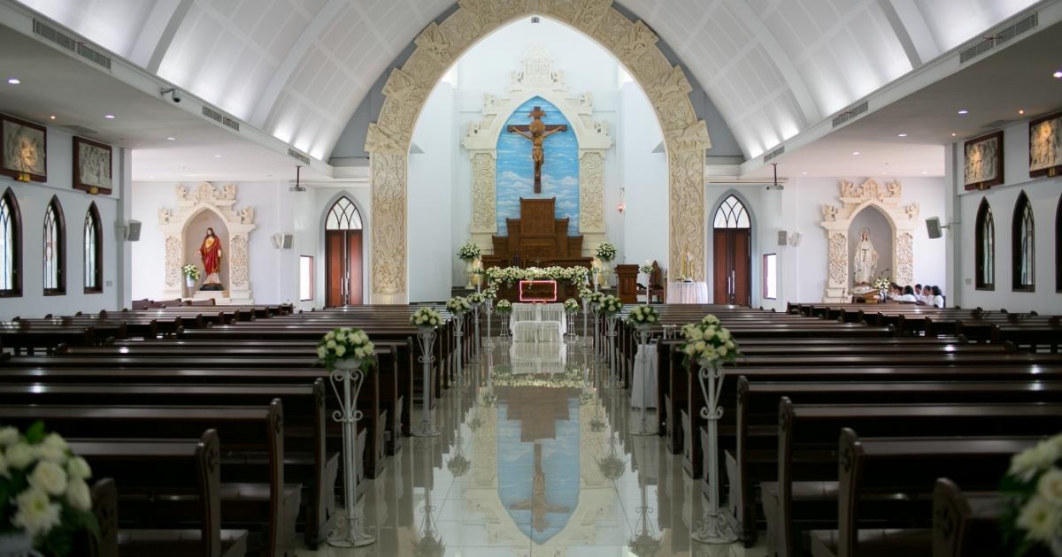 Catholic Church Maria Bunda segala Bangsa wedding 