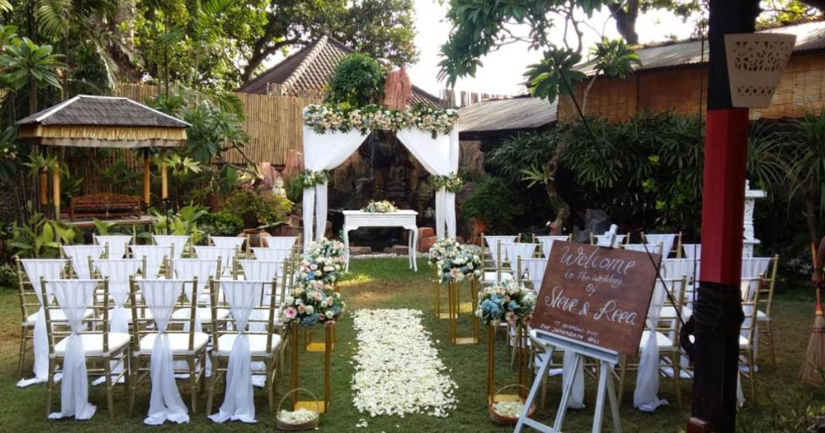 Ceremony decoration at Jayakarta Bali