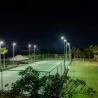 Villa The Beji tennis court at night