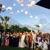 baloon release wedding the ungasan cliff top resort