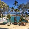 reception table and circle flower at the ylang ylang villa