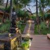 Seseh Beach Villa I Walkway to Seseh Beach Villa II at Night