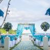 Courtyard by Marriot Bali beach wedding blue theme 