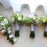 rose and green hydrangea bouquet 