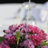 Simple flower centerpieces babs wedding 